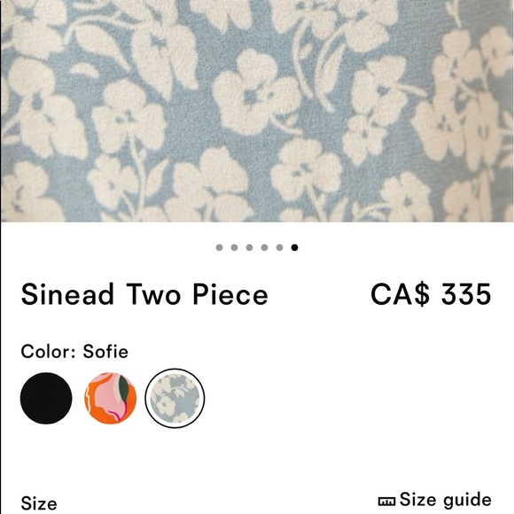 Reformation Sinead Two Piece  Sofie  AUTHENTIC - Picture 3 of 15